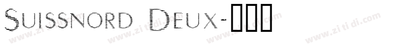 Suissnord Deux字体转换